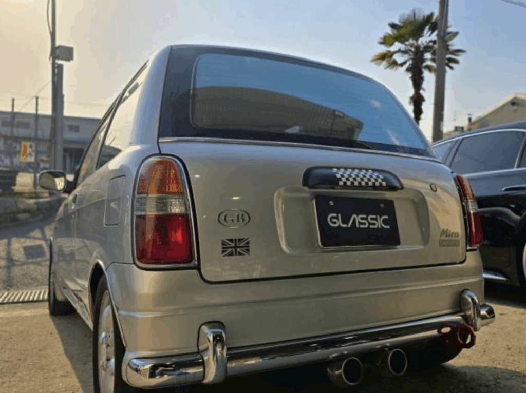 吹田市 ダイハツ ミラジーノ L700S リア3面 ミラーフィルム施工アフター写真