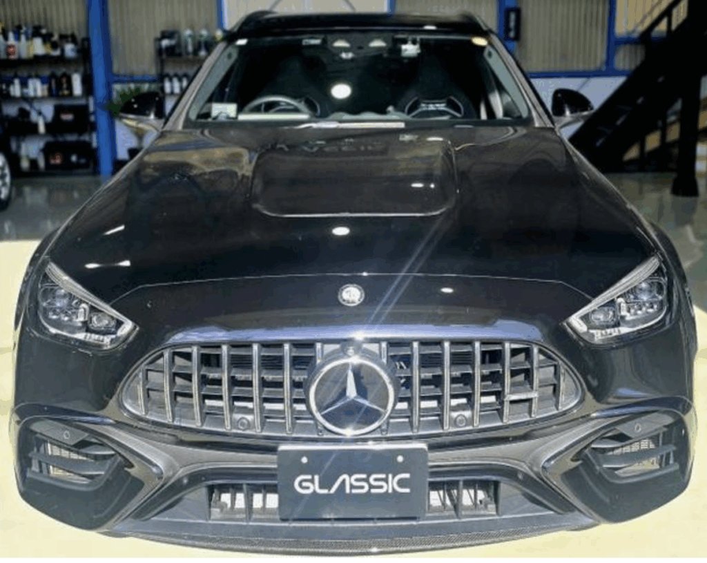 宝塚市で施工したメルセデス・ベンツ Cクラス W206 フロントガラスリペア